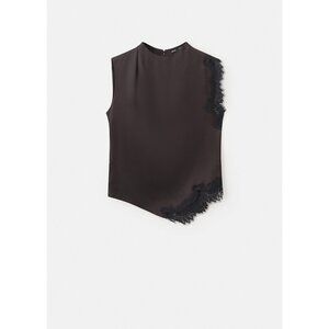 Lace trim top